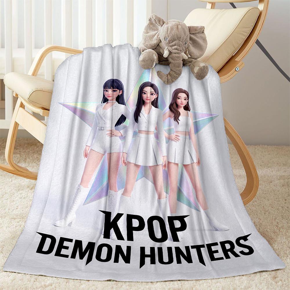 Huntrix: Cosmic Fashion Fusion Blanket Soft Warm Cozy Perfect for Chair Sofa Seaside Four Seasons Universal Playful Design