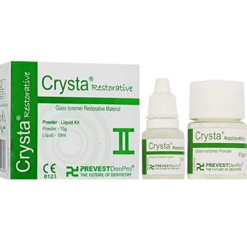 Стоматологический восстанавливающий порошок Crysta 15 г, жидкость 10 мл UKDP26