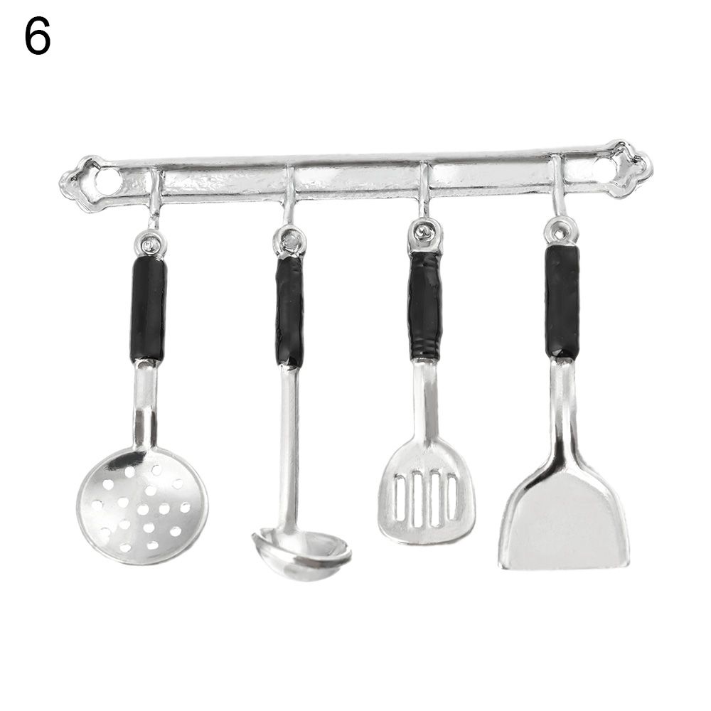 Мебель Ложка Кастрюля Мини Набор Столовых Приборов Имитация Посуды Аксессуары для Кукол Миниатюрная Посуда