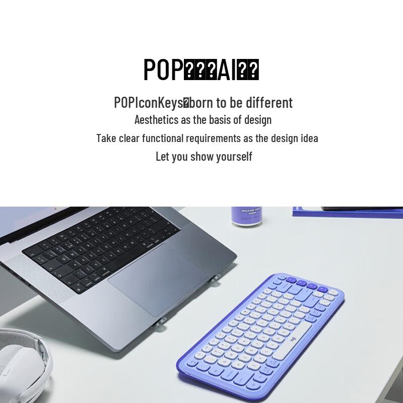 Logitech POP ICON Keys Беспроводная Bluetooth-клавиатура