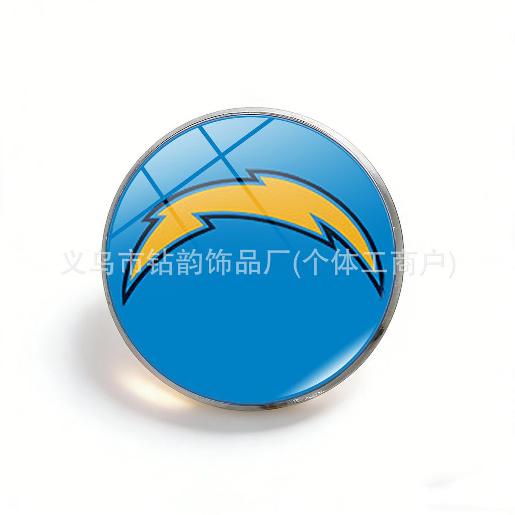 NFL Football Bengals Team Logo Brooch, Stainless Steel Butterfly Clasp Trendy Sports Pin