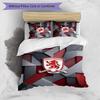 Middlesbrough FC Printed 3PCS Bedding Set Breathable Duvet Cover with Pillowcases Decorative Bed Linen for Bedroom Home