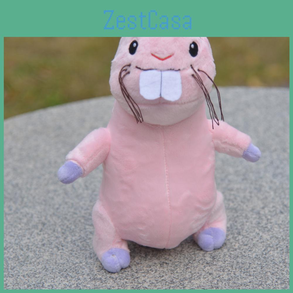 Pink Big Teeth Marmot Plush Toy Cartoon Stuffed Animal Doll Decoration Cute