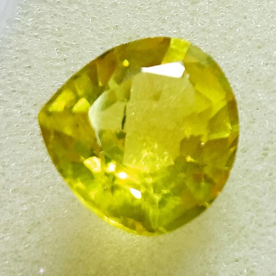 Excellent Yellow Sapphire Natural Pear Cut 12-14 Ct Certified Loose Gemstone