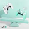 Cute Cat-Themed Silicone Case for PS5 Controller with Thumb Grips and Touchpad Stickers - Soft, Comfortable Protective Cover Set, Anti-Slip and Sweat