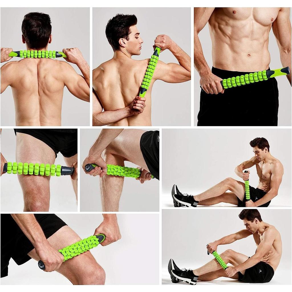 Роллер для мышц спортсмена, ролик для мышц фасции освобождает фасцию, чтобы уменьшить боль, облегчить болезненность и скованность частей тела: икры, бедра, плечи