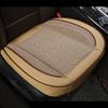3D Driver Seat Cushion Car Chair Pad Flax Leather Front Car Seat Cover Auto Seat Protector Breathable Interior