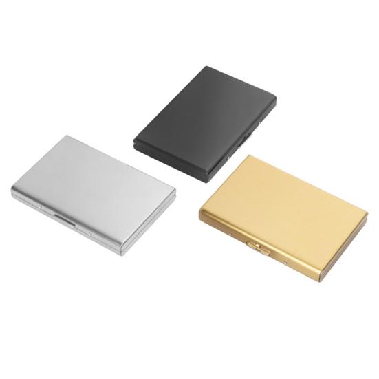 Коробка для карт, RFID-блокировка, металлический держатель для карт, 6 слотов для карт, безопасная конструкция с пряжкой, защита от кражи, защита от размагничивания, компактный чехол для карт