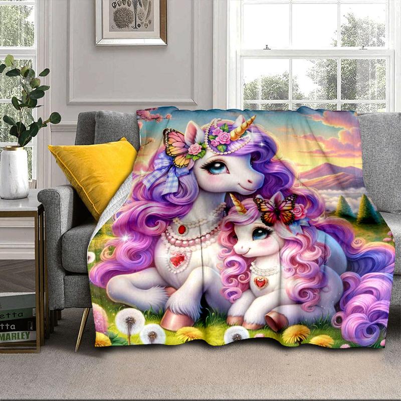 Magical Unicorn Fantasy Blanket Flannel Blanket Throw Blanket Sofa Cover Blanket Soft Premium Blanket Picnic Blanket Tv Blanket Gifts