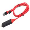 1080p TypeC Кабель для мобильного телефона к интерфейсу HD Multimedia USB-адаптер для IOs Android(красный )