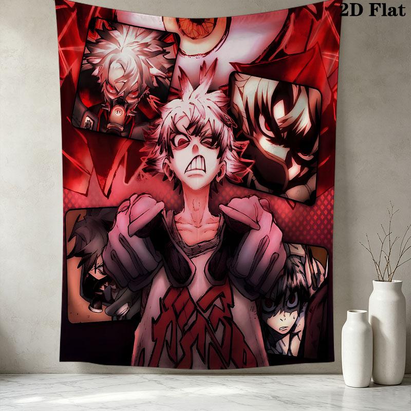 Gachiakuta Wall Tapestry Aesthetic Wall Hanging Printed Fabric Blanket Decorative Tapestries For Bedroom Living Room Home Decor