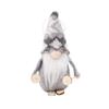 Christmas Ski Doll Wooden Hanging Ornament Knitted Fabric Christmas Tree Decoration