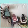 Autumn Girl Mini Backpack With Soft Nylon And Padded Handle