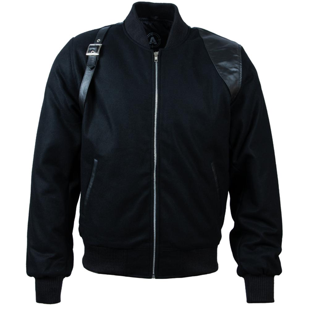 AVIATRIX Men's Bomber Jacket (DM6J) - Black