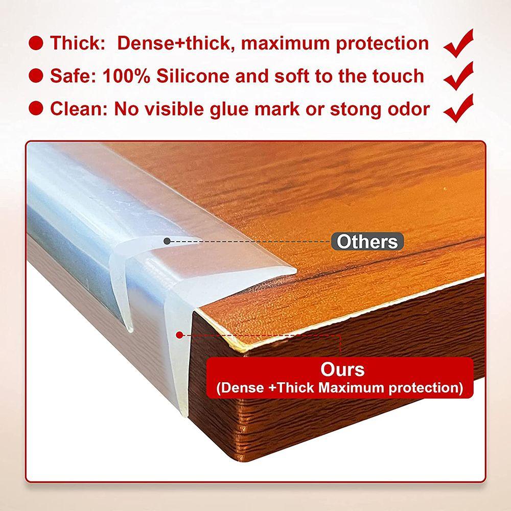 Защитная самоклеящаяся детская прозрачная защитная полоска для углов стола