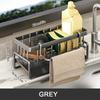 1pc Kitchen Sink Storage Rack Kitchen Sink Organizer with Window-View - Modern Storage Solution for Bathroom and Kitchen Utensils