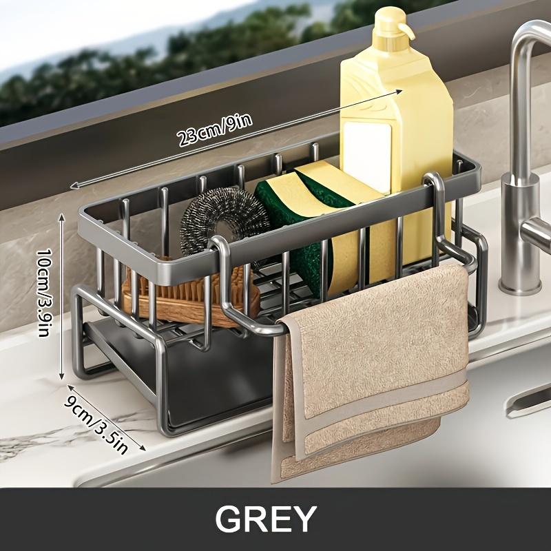 1pc Kitchen Sink Storage Rack Kitchen Sink Organizer with Window-View - Modern Storage Solution for Bathroom and Kitchen Utensils