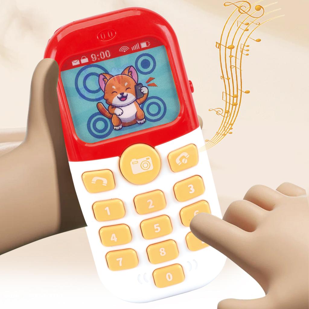 Smartphone Toys, Baby Phone with Music and Light Sound Interact Simulate Making Phone Calls, Gifts for Kids Not Include Battery