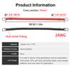 A Pair Of 2AWG New Energy Vehicle Battery Connection Wires PVC Battery Extension Wires Power Inverter Cables Solar Accessories