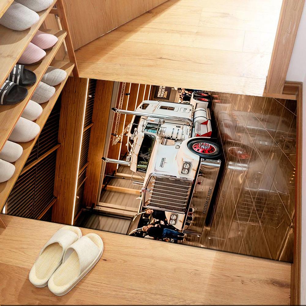 Kw Heavy Trucks Area Rug Suitable For Outdoor Study Room Foyer Kitchen Antislip Carpet Anime Office Decor Gift For Festivals