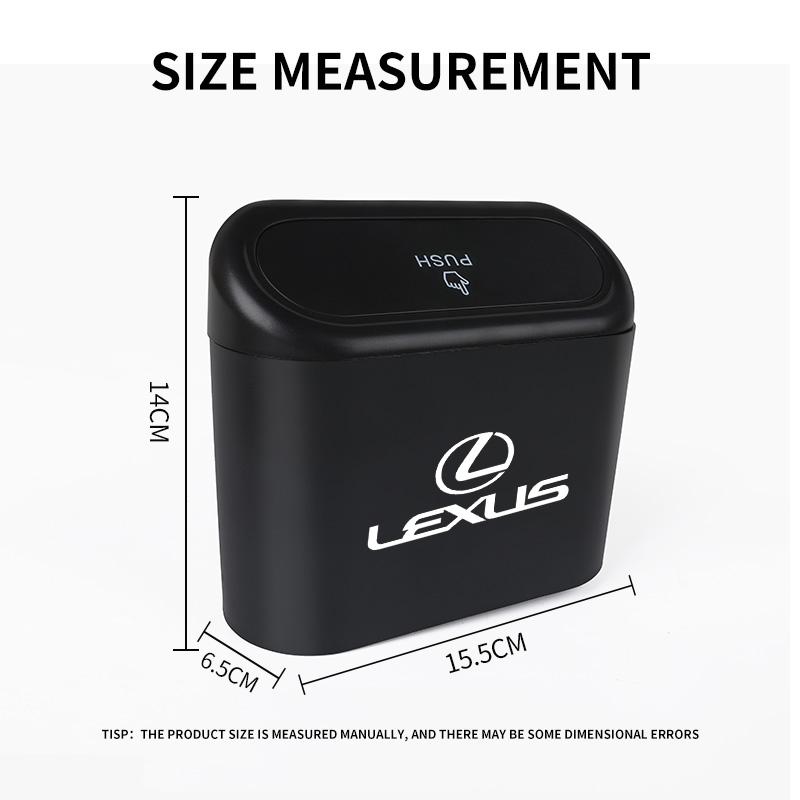 Car Trash Bin Hanging Vehicle Storage Box For Lexus F-SPORT RX NX LS UX LM LX GX LC RZ IS CT GS RC HS SC TX LBX IS300 ADR1