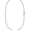 LAYERMOOD 24 Mini Ball Hook Necklace-silver925