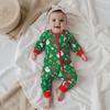 Autumn Baby Romper: Christmas Zipper Long-Sleeve Suit for Crawling & Outings