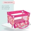Baby Doll Crib Pack and Play Accessory Simulation DIY Doll Bed  up to 18 Dolls with Carry Along Bag Toy Gift for Girls and Kids