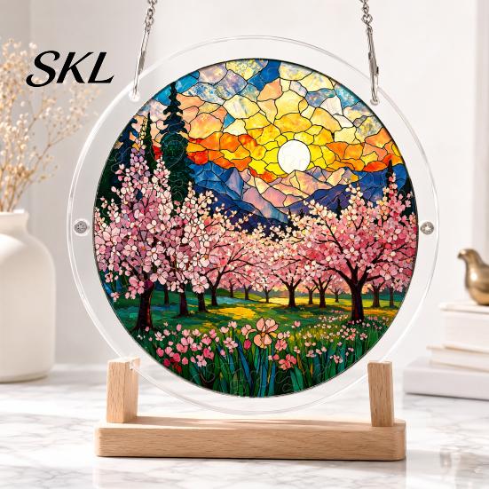 High Transparency Acrylic Art Puzzle Suncatcher, Artistic Window Hanging Ornament, 7.48 Inch Sun Catcher Decoration, Ideal for Gifting And Home Decor