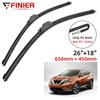 2PCS Wiper Blades For Nissan Murano Z52 2015-2020 26" 18" Fit Front Windshield Windscreen Window Brushes Cutter Accessories 2016 2017 2018 2019 2020