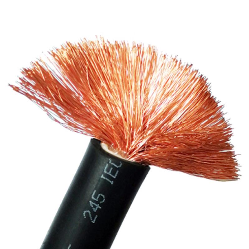 Кабель для электрической сварки с держателем электрода: Провод из чистой меди - Национальный стандарт, Доступен в сечениях 16, 25, 35, 50 кв. мм