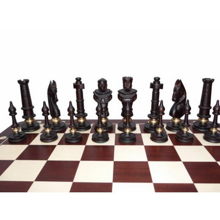 Модель шахмат резная деревянная Роял люкс 62х62 см Шахматы ручной работы 104