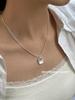 Серебряная цепочка S925 "Костяная змея" квадратная матовая - Корейский стиль, Многослойная, Простая цепочка на ключицы для девушек