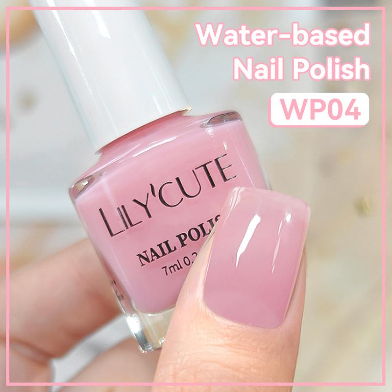 LILYCUTE 7 мл Водный лак для ногтей 40 цветов Стойкий Быстросохнущий Не требует лампы для сушки Принадлежности для ногтей Для маникюра