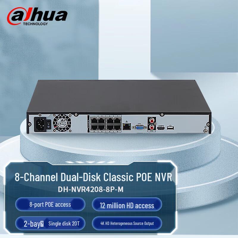Сетевой видеорегистратор Dahua (NVR) Китайская вилка (адаптер в комплекте)