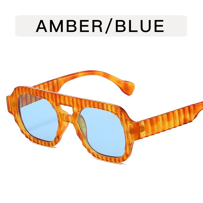 Vintage Stylish Sun Glasses for Women Double Bridge Anti-glare Sunglasses Women European American Style Men’s Sunglass