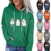 Women's Fashion Casual Long Sleeve Halloween Printed Hooded Sweatshirt