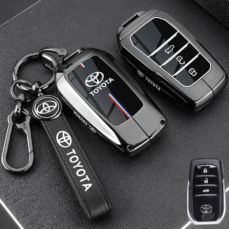 Чехол для ключа автомобиля Брелок-чехол для Toyota Auris Corolla Avensis Verso Yaris Aygo Scion TC IM Camry RAV4 Forturner Автоаксессуары
