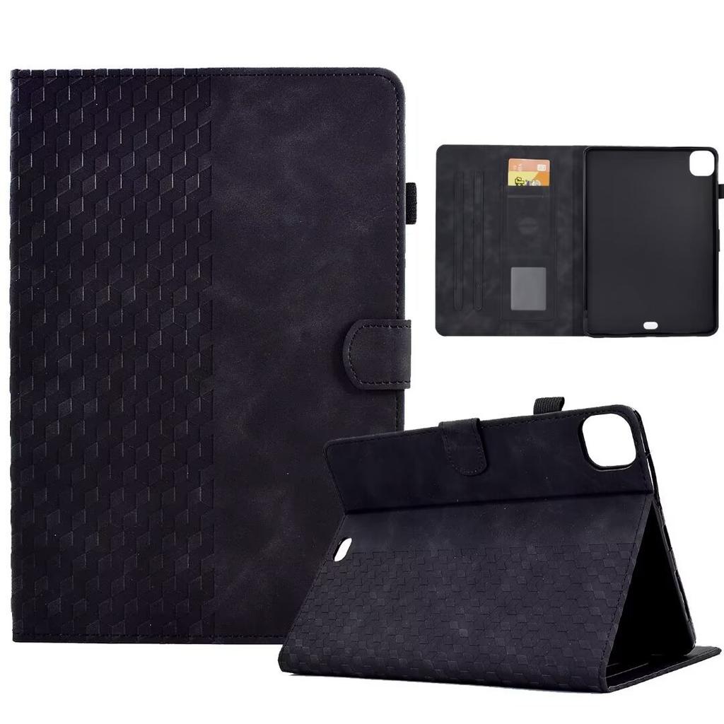 Подходит для iPad Air 11 дюймов плоский кожаный чехол Samsung Tab S11 ромбовидный матовый держатель для карт противоударный