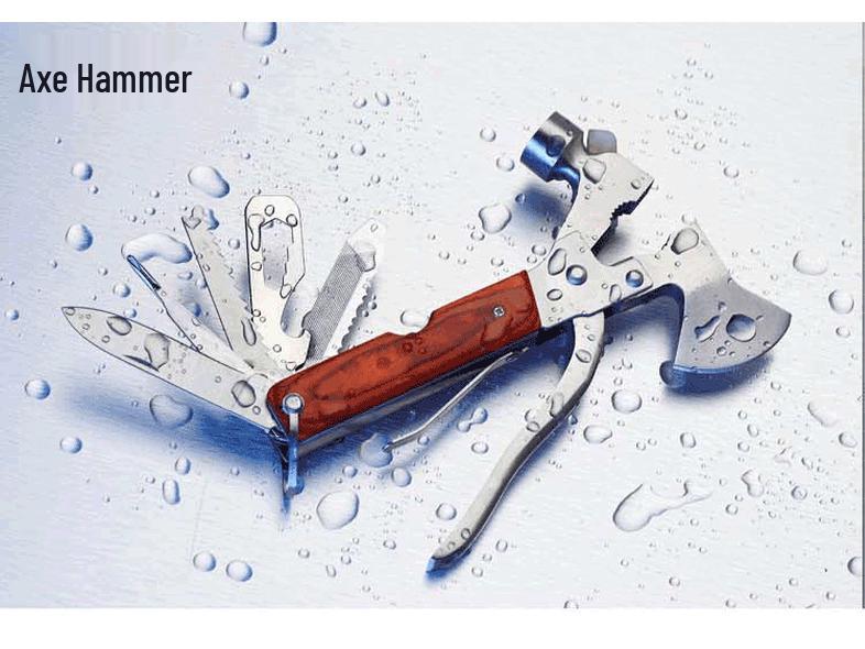 16-in-1 Multifunctional Car Safety Hammer and Axe for Outdoor Emergencies