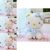 Hello Kitty Flower Plush Figure With Short Plush Fabric For Kid Playroom Decor