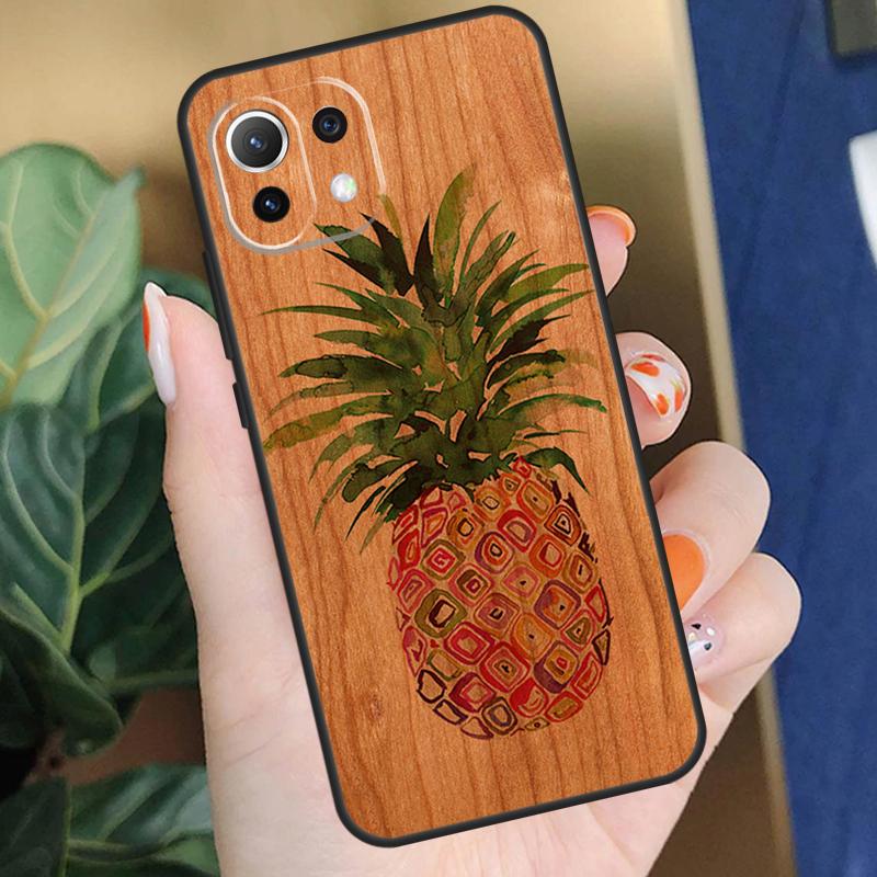 Чехол с изображением животных (Олень Лев Слон) из дерева для Xiaomi 15T 14T 13T Pro 14 15 Ultra 17 Pro Max POCO X7 F8 Pro X5 X6 F5 F6 F7 Чехол