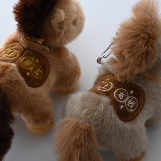 Реалистичный брелок-пони, плюшевая игрушка, милый брелок-пони, мини-подвеска в виде животного, легкий талисман на удачу, подарок для детей, друзей