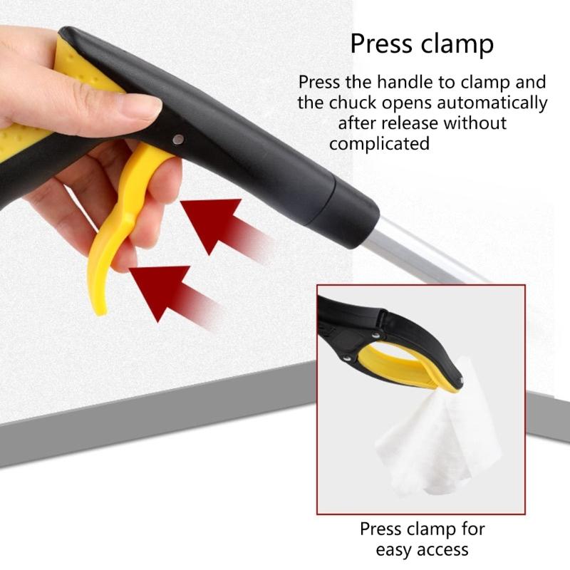 Инструмент-захват, Широкий захват, Складной, Алюминиевые сплавы для надежного захвата, 32" с магнитами, Эргономичная рукоятка