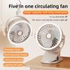 Portable Clip Fan Desktop Fan Ceiling Fan Rechargeable Air Circulating Fan Outdoor Fan Night Light Fan Camping Fan