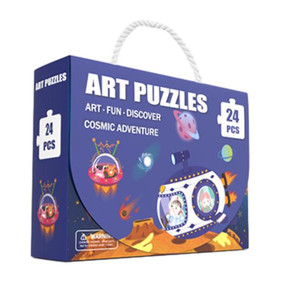 24/48/60Pcs/Set Cartoon Jigsaw Puzzle Toy Animal Vehicle Dinosaur Preschool Leaning Puzzle Game Toddlers Boys Girls Educational Floor Puzzle Toy