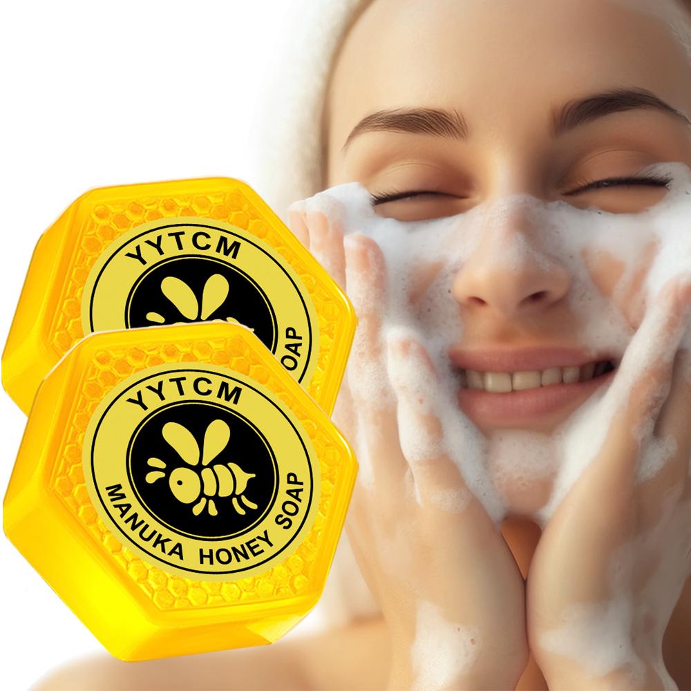 Мыло с медом Манука, глубоко очищающее лицо 70 г x 2 шт.