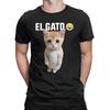 El Gato Meme Sad Crying Cat Munchkin Kitty Meme TShirt Summer  Cotton T Shirts For Man Tshirt Short Sleeves Y2K Retro Clothing