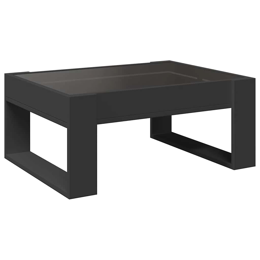Кофейный столик Infinity LED Черный 70 x 53 x 30 см