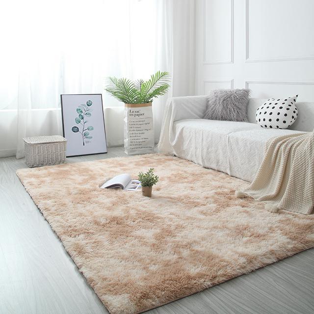 Ковры для большой гостиной 160x230 Тумбочки Спальня Напольное покрытие Коврики Розовый пушистый интерьер Вход Журнальные столики Коврики